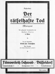 RÄTSELHAFTE TOD (MUNGOS), DER